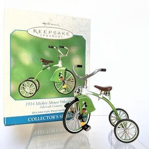 Hallmark Keepsake 1934 MICKEY MOUSE VELOCIPEDE Ornament